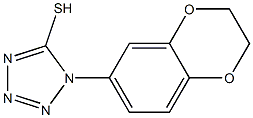 1-(2,3-dihydro-1,4-benzodioxin-6-yl)-1H-1,2,3,4-tetrazole-5-thiol 结构式