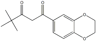 1-(2,3-dihydro-1,4-benzodioxin-6-yl)-4,4-dimethylpentane-1,3-dione 结构式