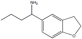 1-(2,3-dihydro-1-benzofuran-5-yl)butan-1-amine 结构式