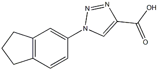 1-(2,3-dihydro-1H-inden-5-yl)-1H-1,2,3-triazole-4-carboxylic acid 结构式