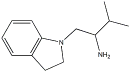 1-(2,3-dihydro-1H-indol-1-yl)-3-methylbutan-2-amine 结构式