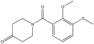 1-(2,3-dimethoxybenzoyl)piperidin-4-one 结构式