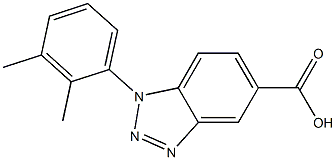 1-(2,3-dimethylphenyl)-1H-1,2,3-benzotriazole-5-carboxylic acid 结构式