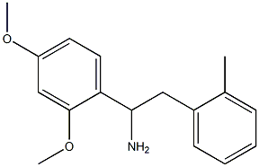 1-(2,4-dimethoxyphenyl)-2-(2-methylphenyl)ethan-1-amine 结构式