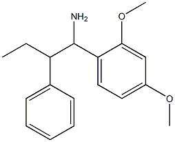 1-(2,4-dimethoxyphenyl)-2-phenylbutan-1-amine 结构式