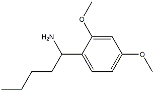 1-(2,4-dimethoxyphenyl)pentan-1-amine 结构式