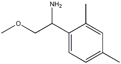 1-(2,4-dimethylphenyl)-2-methoxyethanamine 结构式