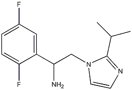 1-(2,5-difluorophenyl)-2-[2-(propan-2-yl)-1H-imidazol-1-yl]ethan-1-amine 结构式