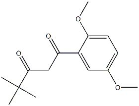 1-(2,5-dimethoxyphenyl)-4,4-dimethylpentane-1,3-dione 结构式