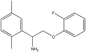 1-(2,5-dimethylphenyl)-2-(2-fluorophenoxy)ethanamine 结构式