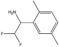1-(2,5-dimethylphenyl)-2,2-difluoroethan-1-amine 结构式