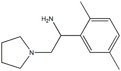 1-(2,5-dimethylphenyl)-2-pyrrolidin-1-ylethanamine 结构式