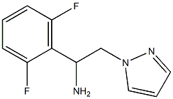 1-(2,6-difluorophenyl)-2-(1H-pyrazol-1-yl)ethanamine 结构式