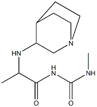 1-(2-{1-azabicyclo[2.2.2]octan-3-ylamino}propanoyl)-3-methylurea 结构式