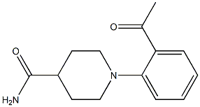 1-(2-acetylphenyl)piperidine-4-carboxamide 结构式