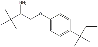 1-(2-amino-3,3-dimethylbutoxy)-4-(2-methylbutan-2-yl)benzene 结构式