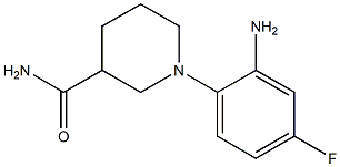 1-(2-amino-4-fluorophenyl)piperidine-3-carboxamide 结构式