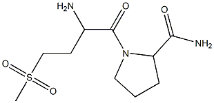 1-(2-amino-4-methanesulfonylbutanoyl)pyrrolidine-2-carboxamide 结构式