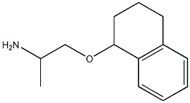 1-(2-aminopropoxy)-1,2,3,4-tetrahydronaphthalene 结构式