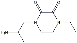 1-(2-aminopropyl)-4-ethylpiperazine-2,3-dione 结构式