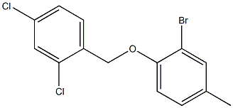 1-(2-bromo-4-methylphenoxymethyl)-2,4-dichlorobenzene 结构式