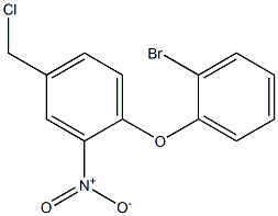 1-(2-bromophenoxy)-4-(chloromethyl)-2-nitrobenzene 结构式