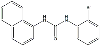 1-(2-bromophenyl)-3-naphthalen-1-ylurea 结构式