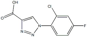 1-(2-chloro-4-fluorophenyl)-1H-1,2,3-triazole-4-carboxylic acid 结构式