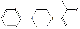 1-(2-chloropropanoyl)-4-pyridin-2-ylpiperazine 结构式