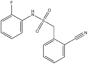 1-(2-cyanophenyl)-N-(2-fluorophenyl)methanesulfonamide 结构式