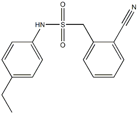 1-(2-cyanophenyl)-N-(4-ethylphenyl)methanesulfonamide 结构式