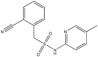 1-(2-cyanophenyl)-N-(5-methylpyridin-2-yl)methanesulfonamide 结构式