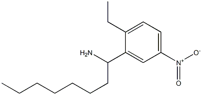 1-(2-ethyl-5-nitrophenyl)octan-1-amine 结构式