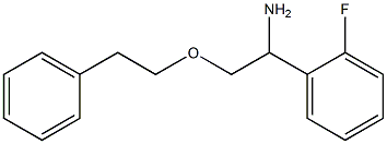 1-(2-fluorophenyl)-2-(2-phenylethoxy)ethan-1-amine 结构式