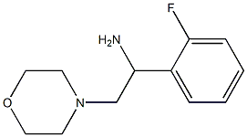 1-(2-fluorophenyl)-2-morpholin-4-ylethanamine 结构式