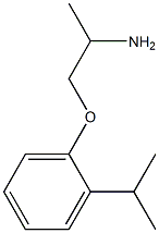 1-(2-isopropylphenoxy)propan-2-amine 结构式