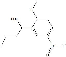 1-(2-methoxy-5-nitrophenyl)butan-1-amine 结构式