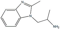 1-(2-methyl-1H-1,3-benzodiazol-1-yl)propan-2-amine 结构式