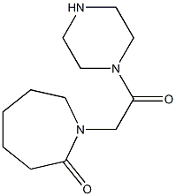 1-(2-oxo-2-piperazin-1-ylethyl)azepan-2-one 结构式