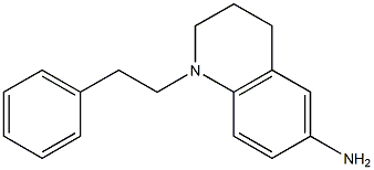 1-(2-phenylethyl)-1,2,3,4-tetrahydroquinolin-6-amine 结构式