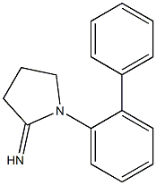 1-(2-phenylphenyl)pyrrolidin-2-imine 结构式