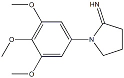 1-(3,4,5-trimethoxyphenyl)pyrrolidin-2-imine 结构式