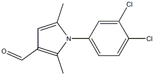 1-(3,4-dichlorophenyl)-2,5-dimethyl-1H-pyrrole-3-carbaldehyde 结构式