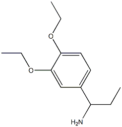 1-(3,4-diethoxyphenyl)propan-1-amine 结构式