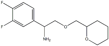 1-(3,4-difluorophenyl)-2-(oxan-2-ylmethoxy)ethan-1-amine 结构式