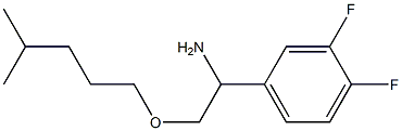 1-(3,4-difluorophenyl)-2-[(4-methylpentyl)oxy]ethan-1-amine 结构式