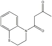 1-(3,4-dihydro-2H-1,4-benzothiazin-4-yl)butane-1,3-dione 结构式