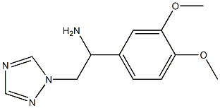 1-(3,4-dimethoxyphenyl)-2-(1H-1,2,4-triazol-1-yl)ethanamine 结构式