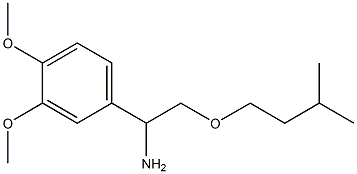 1-(3,4-dimethoxyphenyl)-2-(3-methylbutoxy)ethan-1-amine 结构式