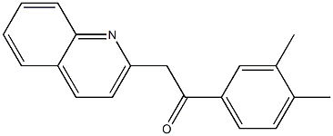 1-(3,4-dimethylphenyl)-2-(quinolin-2-yl)ethan-1-one 结构式